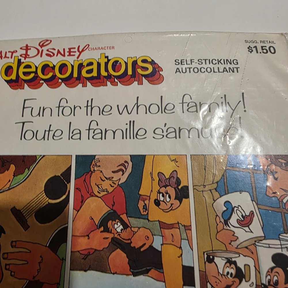 Vintage Walt Disney Donald Duck Decorators Self-Sticking Decal Sticker Lot of 2 - Picture 9 of 11